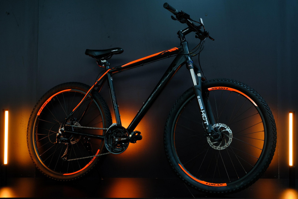 Lorak 6.0 Матовый Чёрный/Оранжевый рама 23 (на рост 189-205)